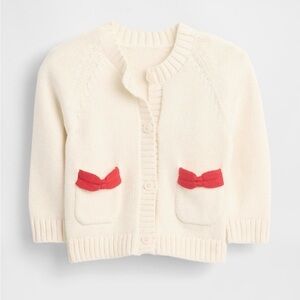 Gap Baby Bow Pocket Cardigan Sweater